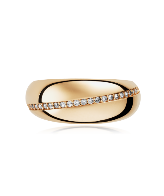 Auksinis žiedas su cirkoniais