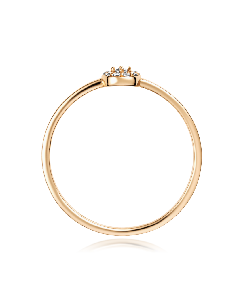 Auksinis žiedas su cirkoniais