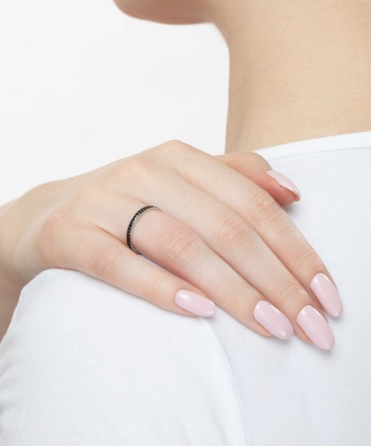 Sidabrinis žiedas su cirkoniais - Sidabriniai žiedai - Goldinga