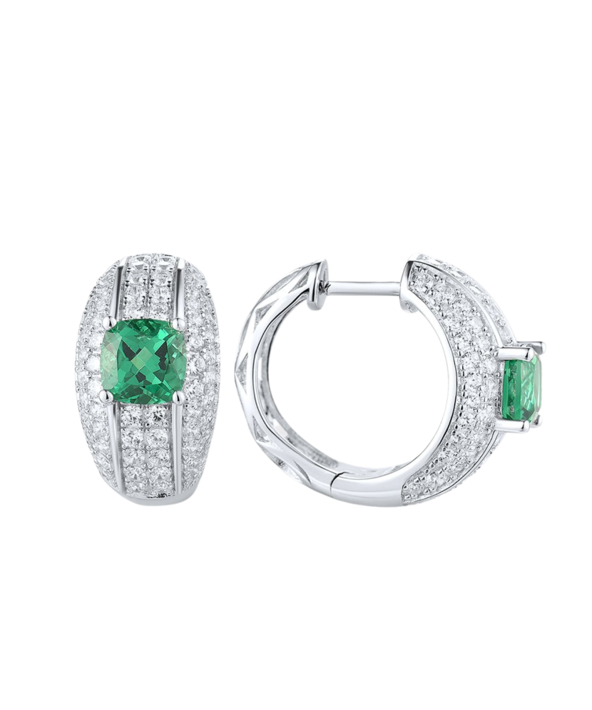 Sidabriniai auskarai su cirkoniais