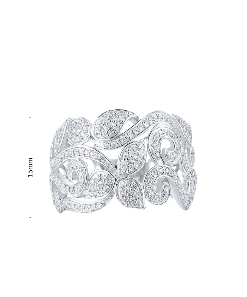 Sidabrinis žiedas su cirkoniais