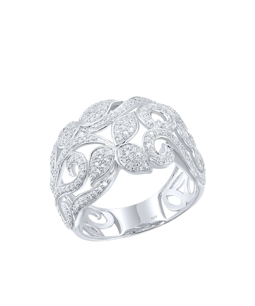 Sidabrinis žiedas su cirkoniais