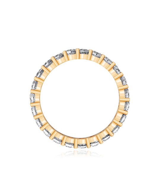 Auksinis žiedas su cirkoniais - Auksiniai žiedai - Goldinga