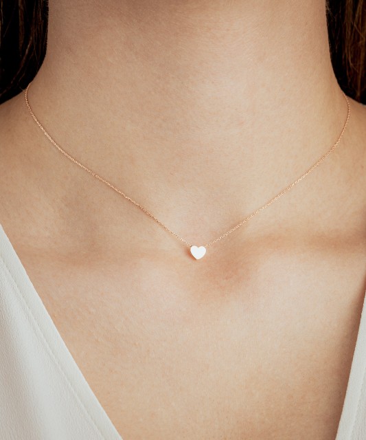 Auksinė grandinėlė su pakabuku "Širdelė" - Auksinės grandinėlės su pakabukais - Goldinga