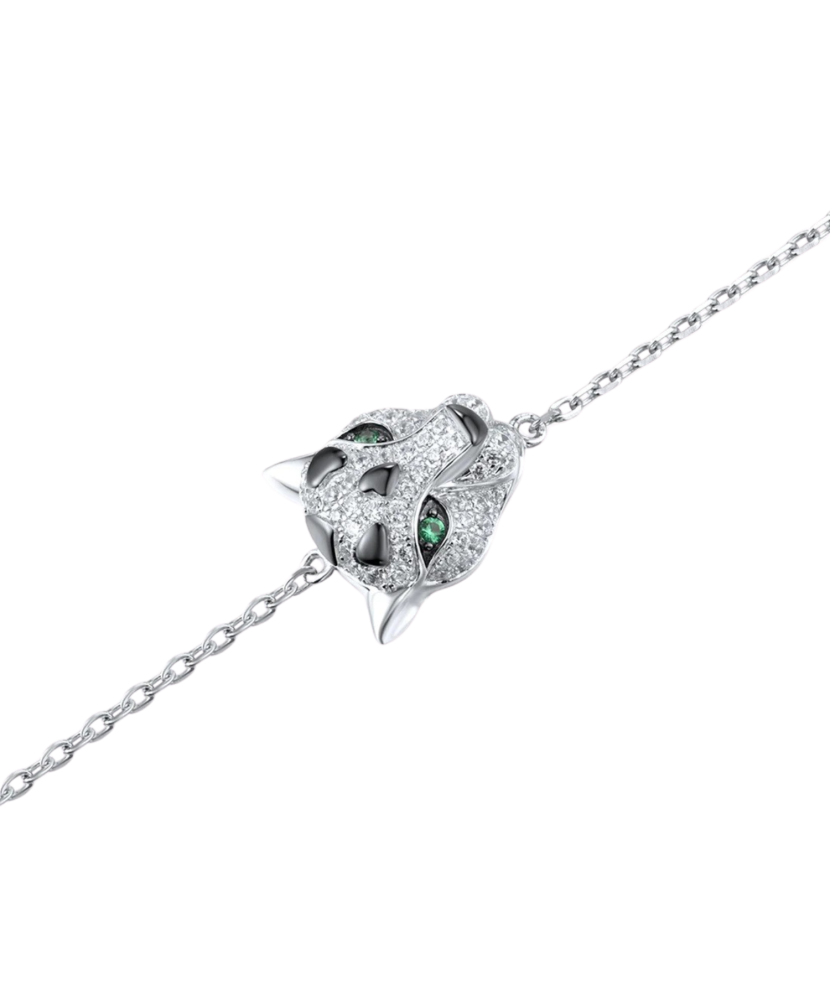 Sidabrinė apyrankė su cirkoniais ir špineliais - Sidabrinės apyrankės - Goldinga