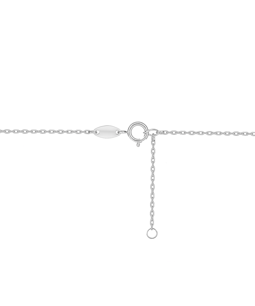 Balto aukso grandinėlė su pakabuku - Auksinės grandinėlės su pakabukais - Goldinga