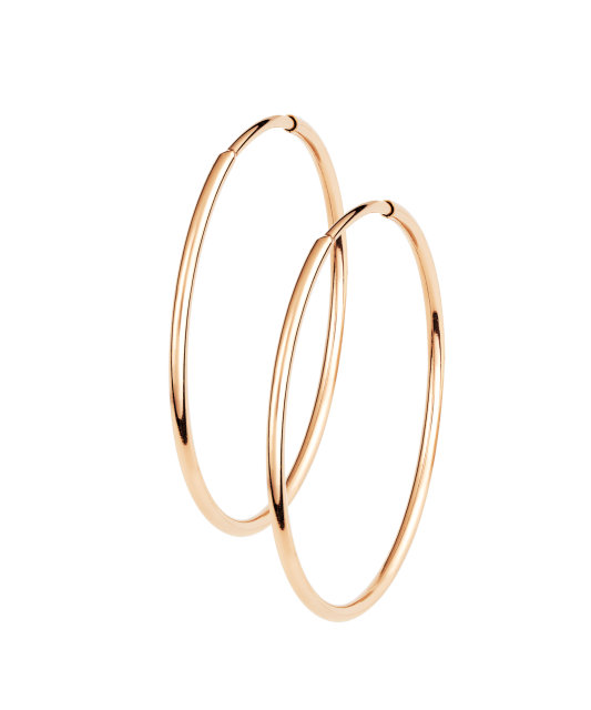 Auksiniai auskarai rinkutės 24mm - Auksiniai auskarai - Goldinga