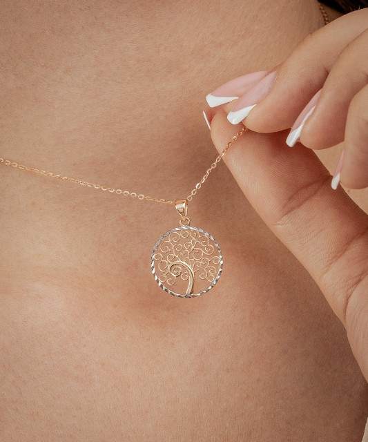 Auksinis pakabukas "Gyvybės medis" - Auksiniai pakabukai - Goldinga