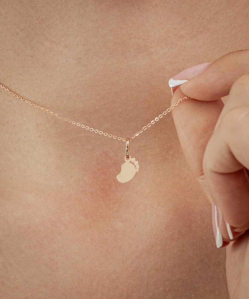 Auksinis pakabukas "Pėdutė" - Auksiniai pakabukai - Goldinga