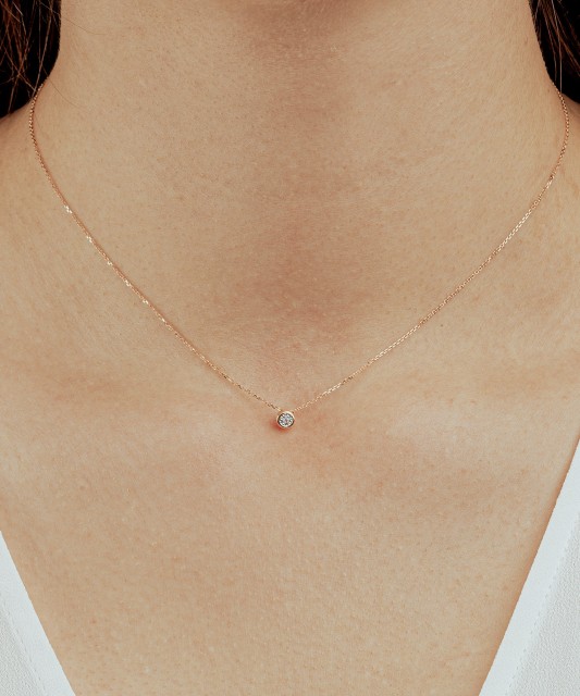 Auksinė Grandinėlė Su deimantiniu Pakabuku  - Goldinga