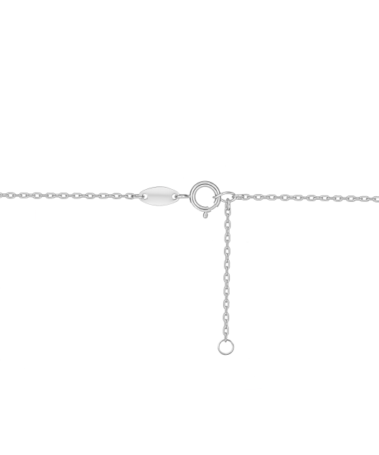Balto aukso Grandinėlė Su Deimantiniu Pakabuku "Širdelė"  - Goldinga