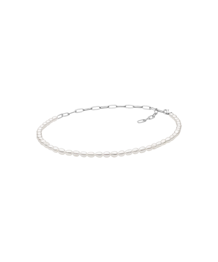 Perlų Vėrinys Su Sidabru