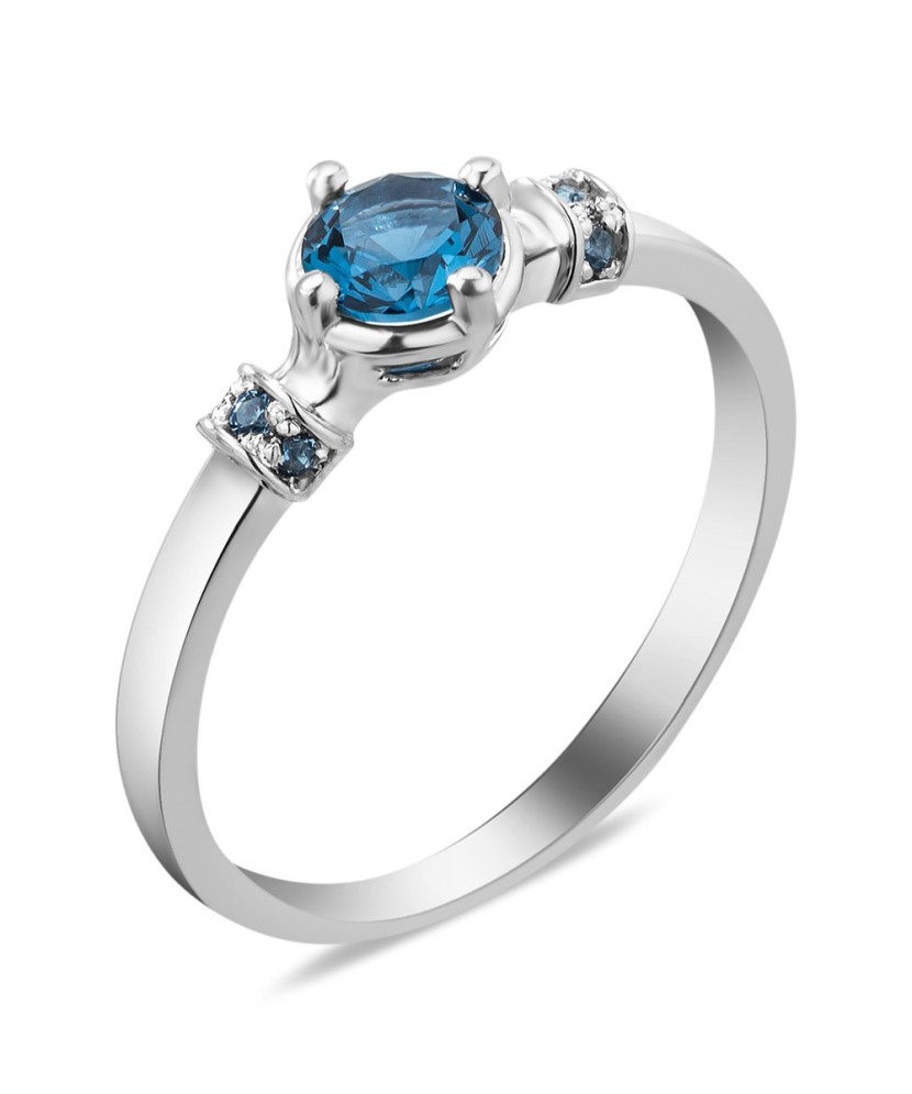 Sidabrinis žiedas su London topazu - Sidabriniai žiedai - Goldinga
