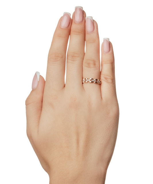 Auksinis žiedas su cirkoniais