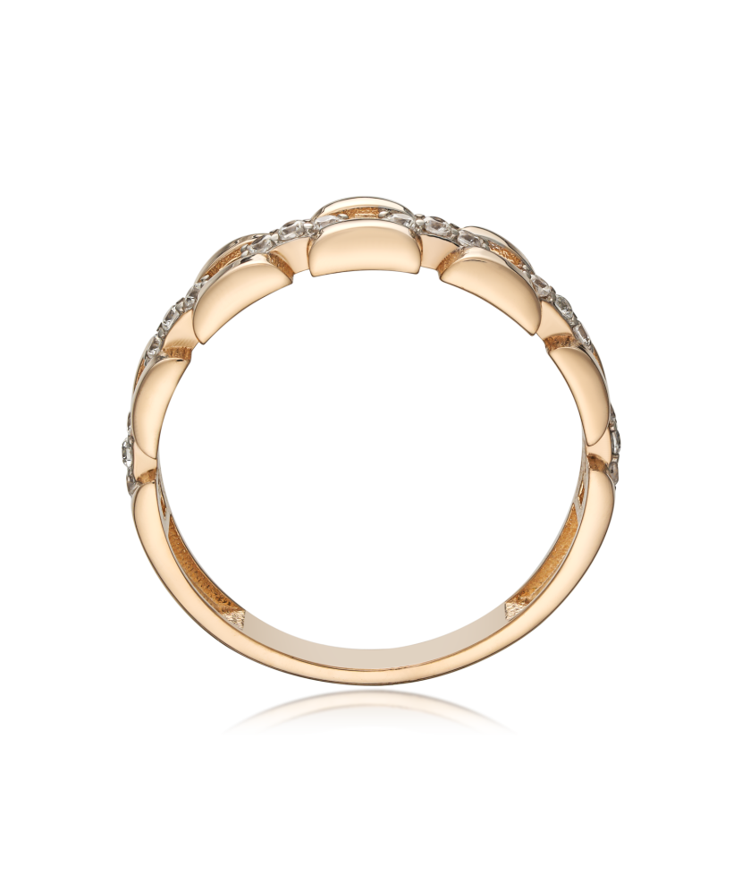 Auksinis žiedas su cirkoniais