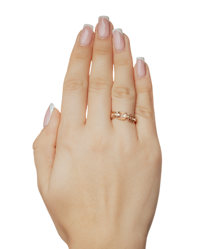 Auksinis žiedas su cirkoniais