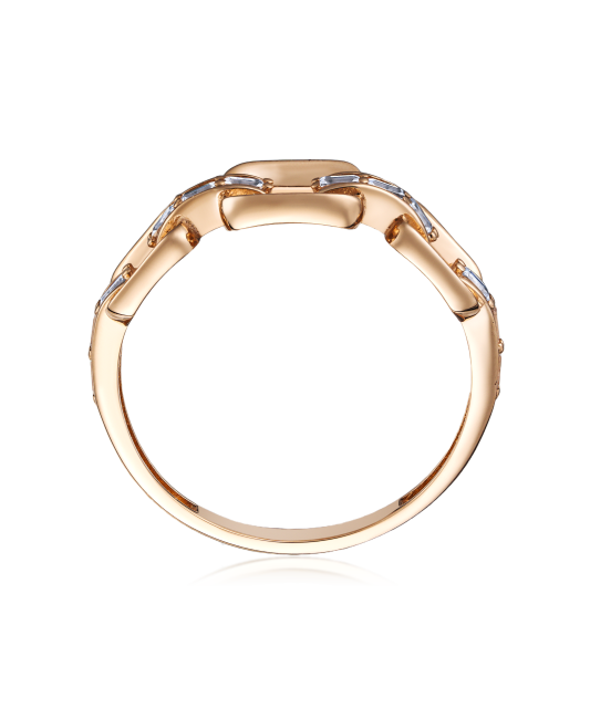 Auksinis žiedas su cirkoniais