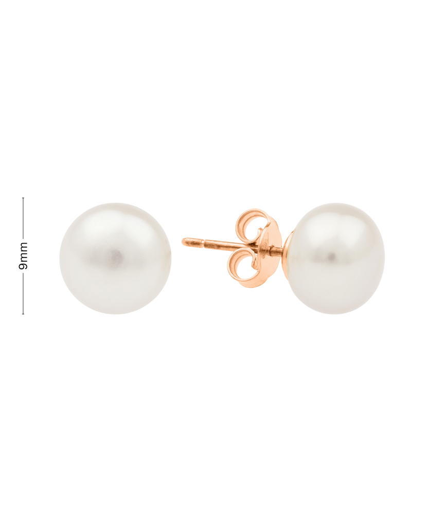 Auksiniai auskarai su perlais