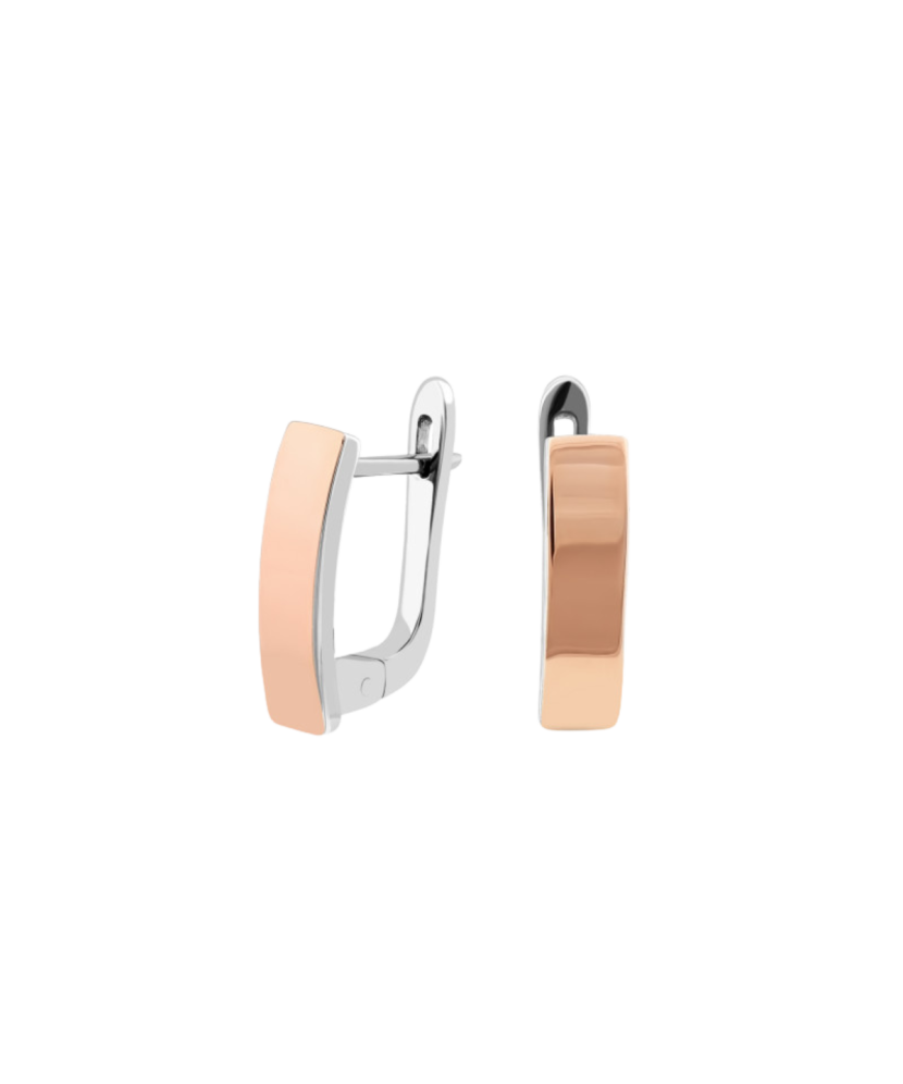 Sidabriniai auskarai dengti auksu