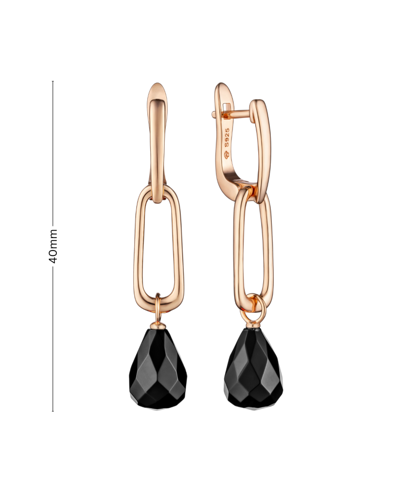 Paauksuoti Sidabriniai auskarai su špineliais