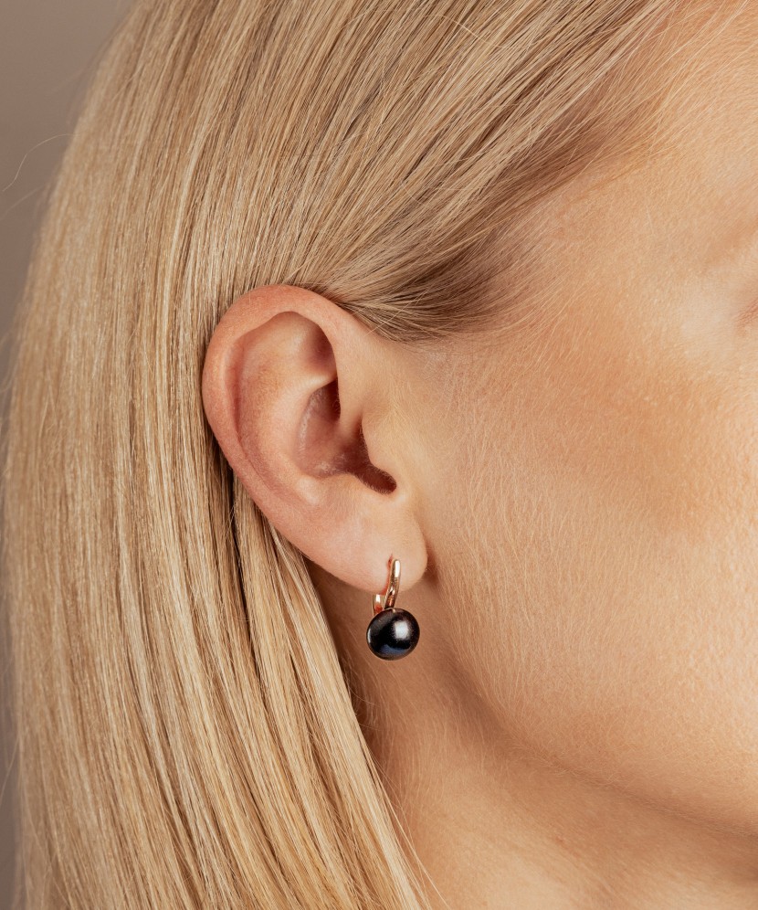 Auksiniai auskarai su perlais  - Goldinga