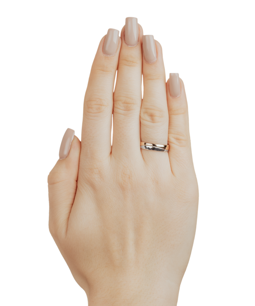 Auksinis vestuvinis žiedas 5.5mm su komfortu  - Goldinga