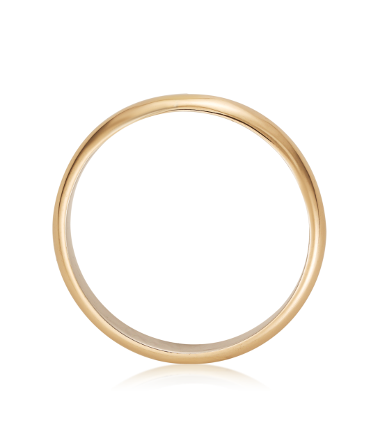 Vestuvinis sidabrinis žiedas su aukso plokštele