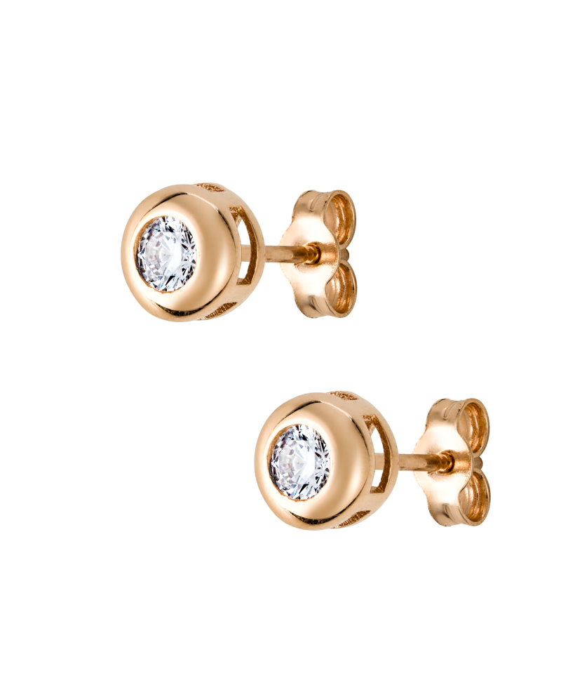 Auksiniai auskarai su cirkoniais