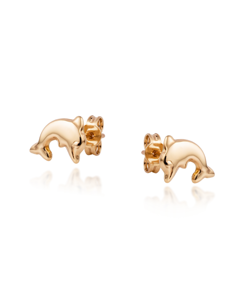 Auksiniai auskarai "Delfinas"