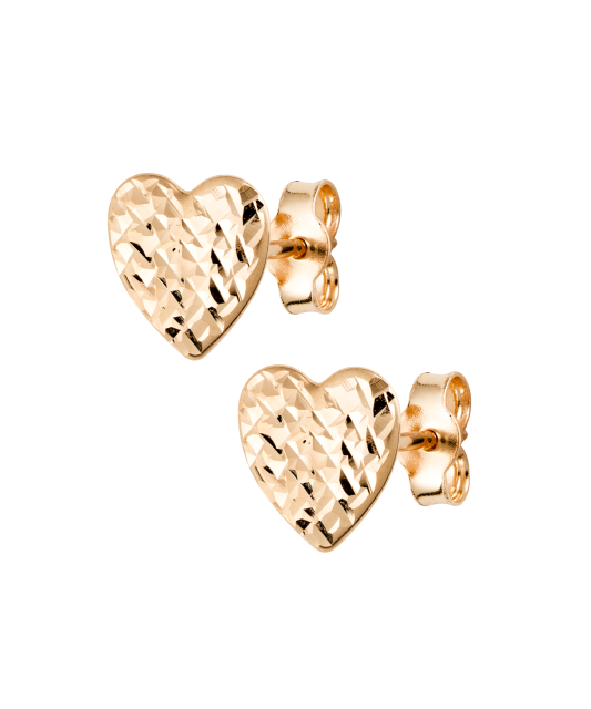 Auksiniai auskarai "Širdelė" 8mm