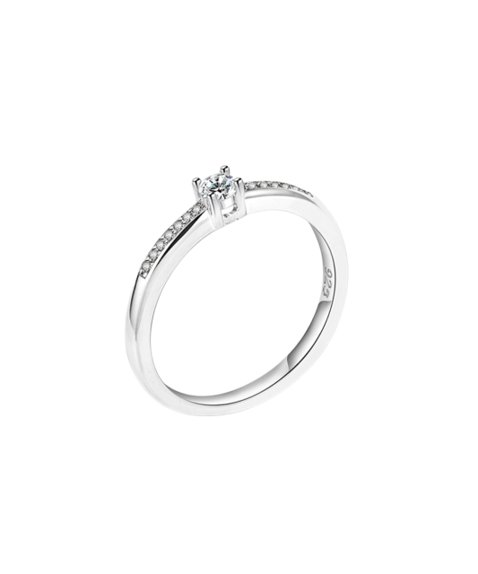 Sidabrinis žiedas su cirkoniais