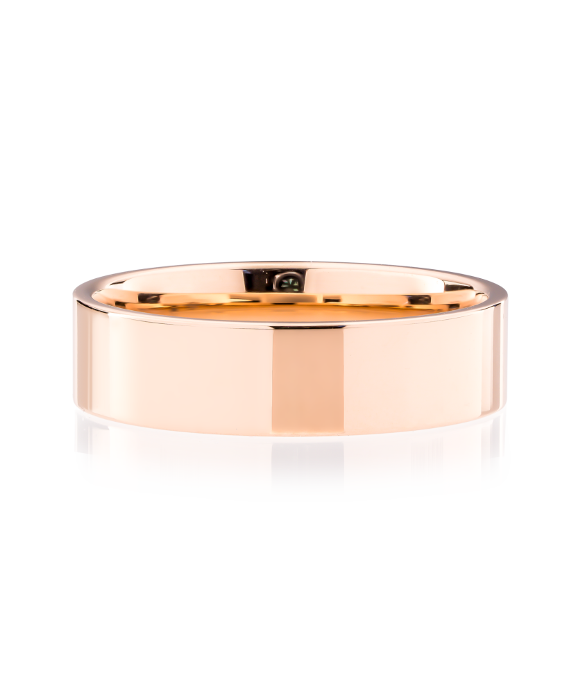 Auksinis vestuvinis žiedas 5mm su komfortu