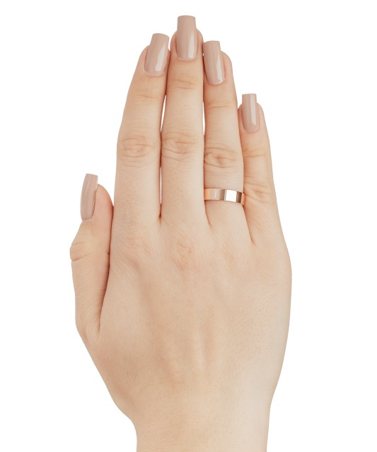 Auksinis vestuvinis žiedas 5mm su komfortu