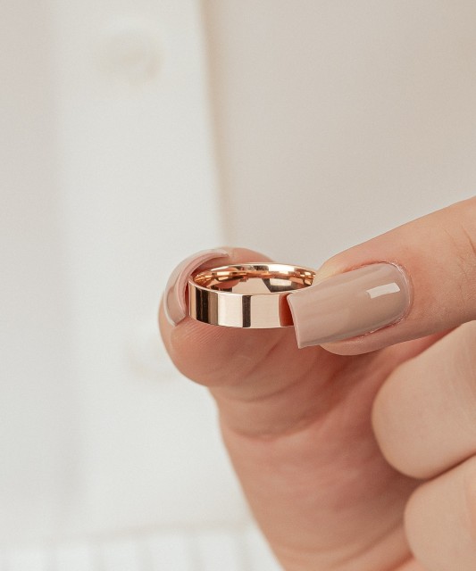 Auksinis vestuvinis žiedas 5mm su komfortu