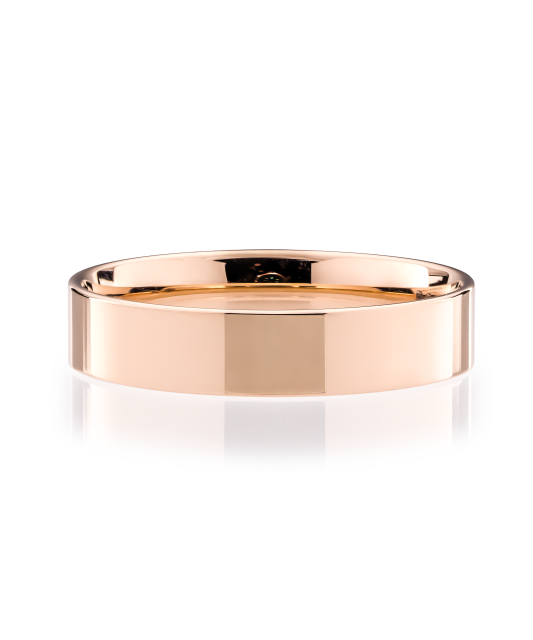 Auksinis vestuvinis žiedas 4mm su komfortu