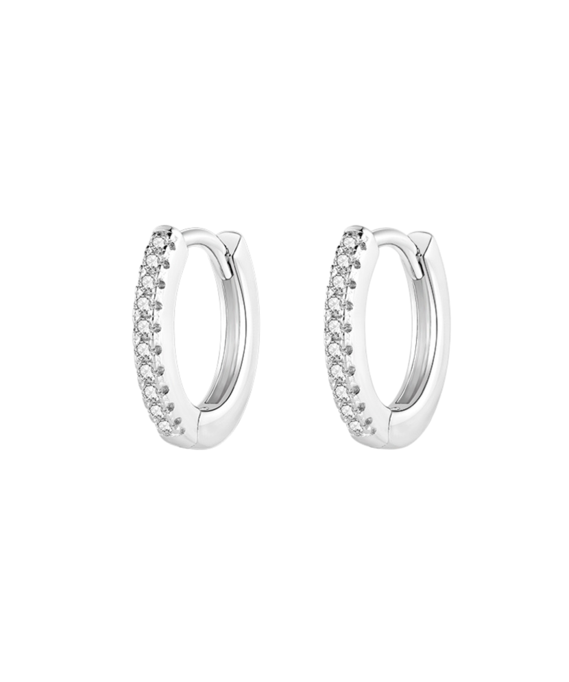 Sidabriniai auskarai su cirkoniais