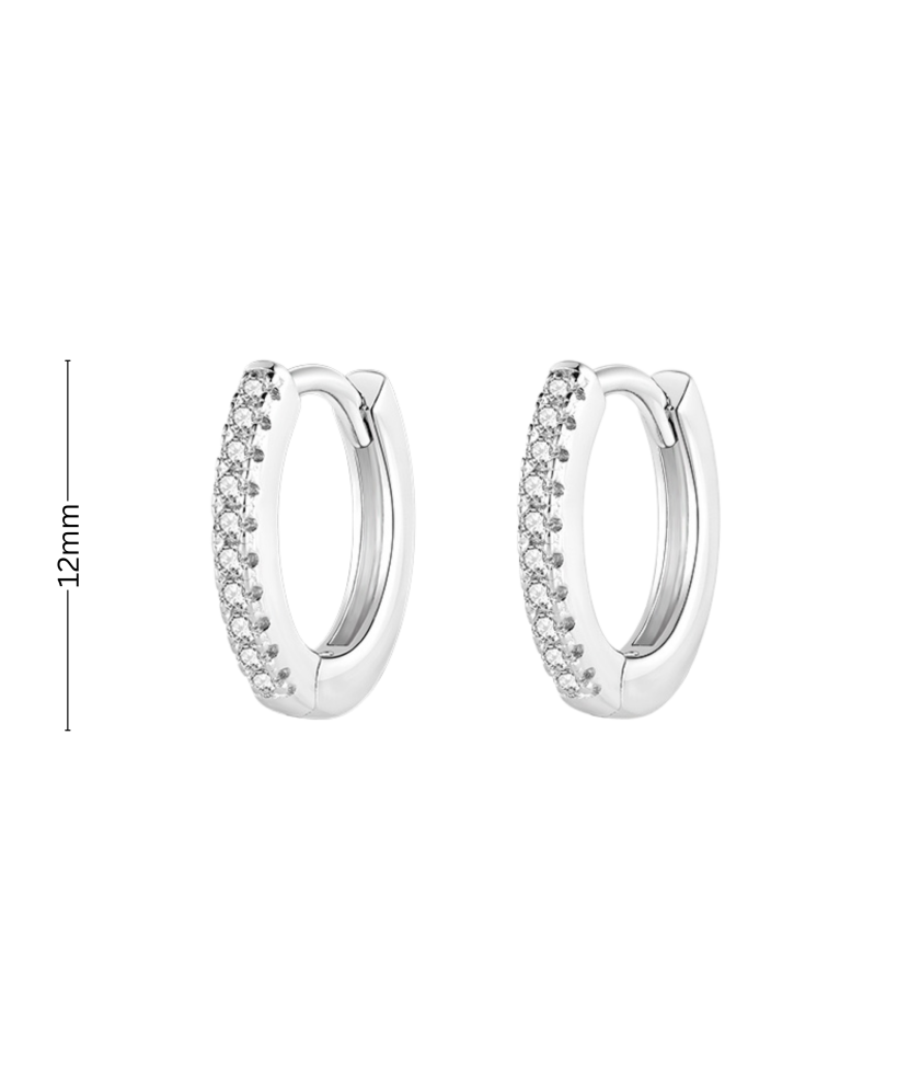 Sidabriniai auskarai su cirkoniais