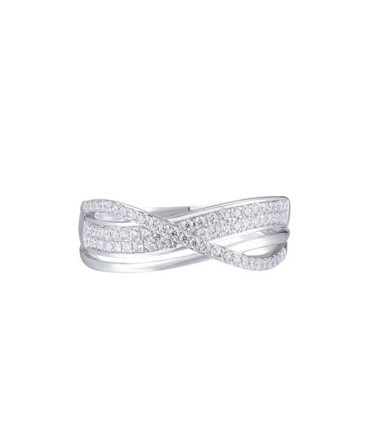 Sidabrinis žiedas su cirkoniais  - Goldinga