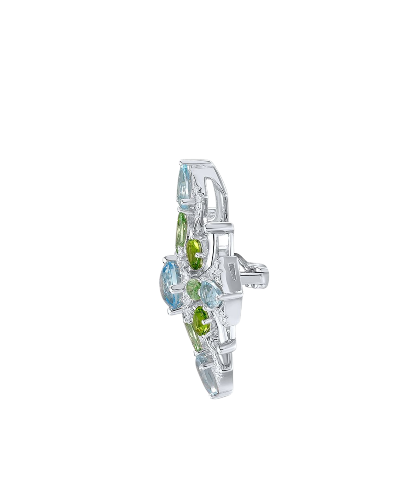 Sidabrinė sagė su cirkoniais  - Goldinga