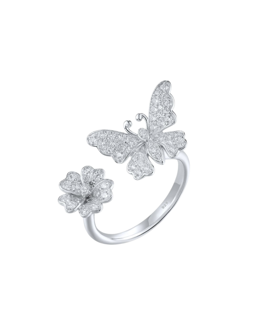 Sidabrinis žiedas su cirkoniais  - Goldinga