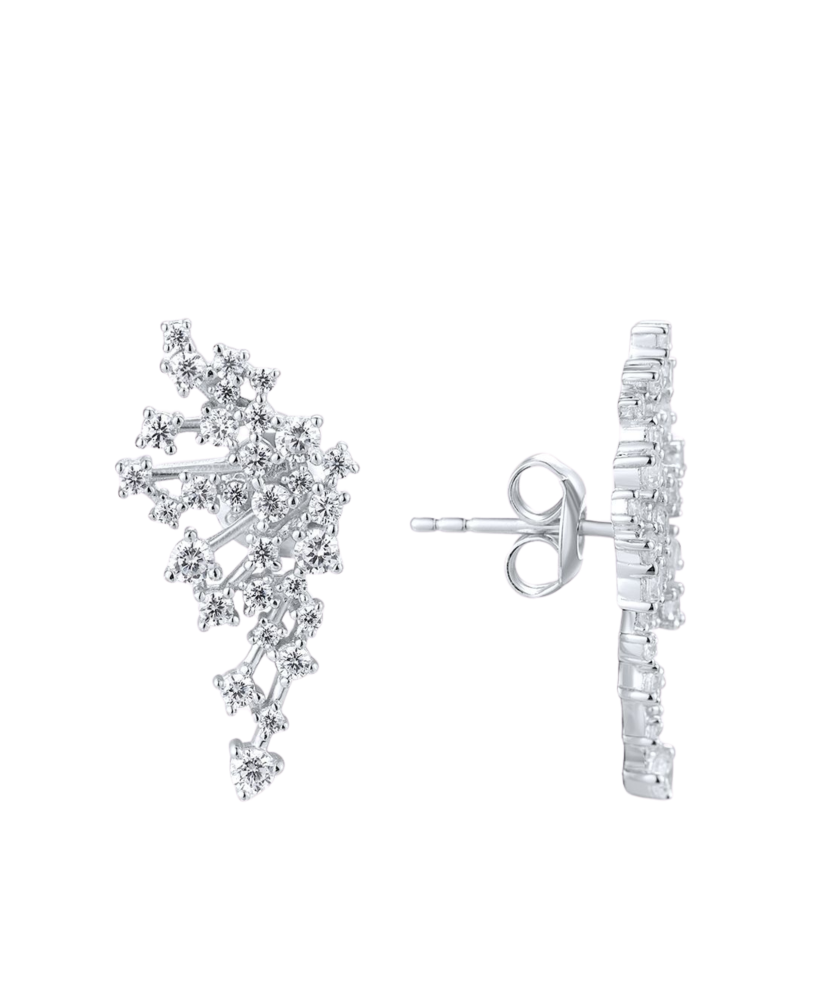 Sidabriniai auskarai su cirkoniais  - Goldinga