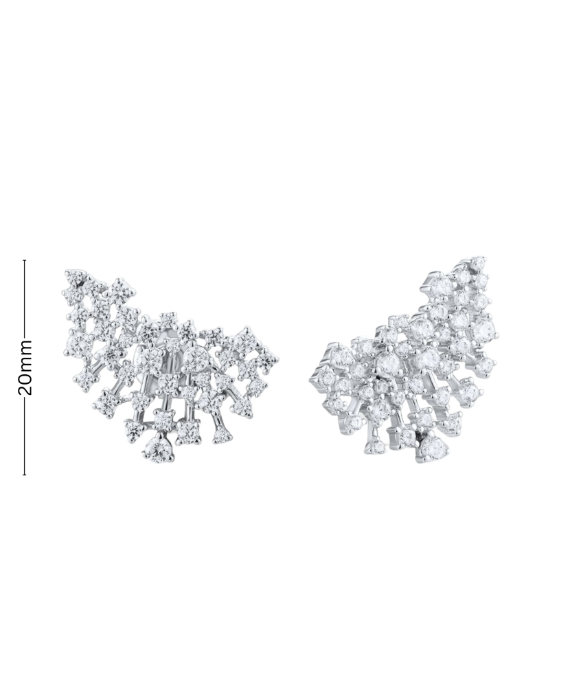 Sidabriniai auskarai su cirkoniais  - Goldinga