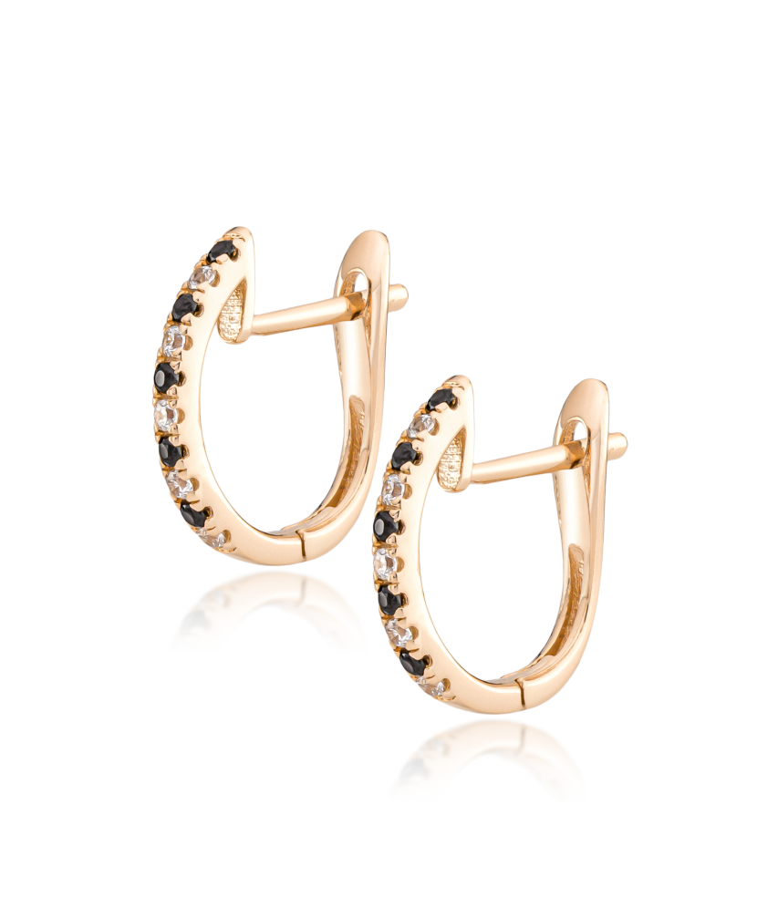 Auksiniai auskarai su cirkoniais