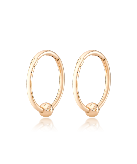 Auksiniai auskarai rinkutės 13mm