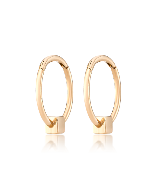 Auksiniai auskarai rinkutės 13mm