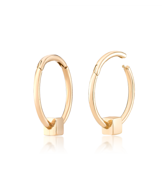 Auksiniai auskarai rinkutės 13mm