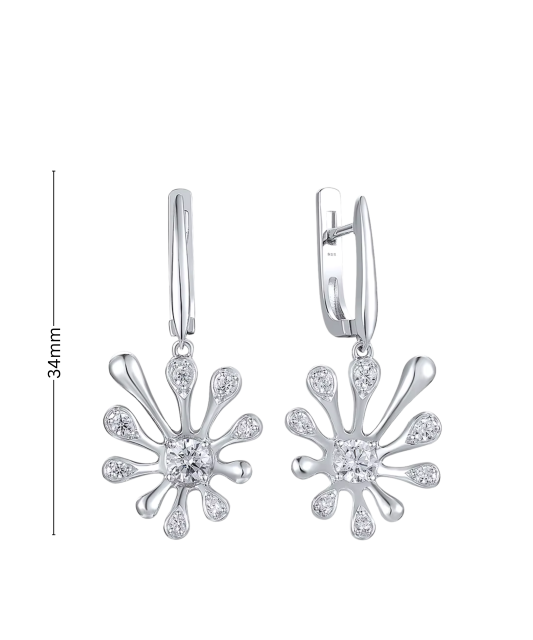 Sidabriniai auskarai su cirkoniais