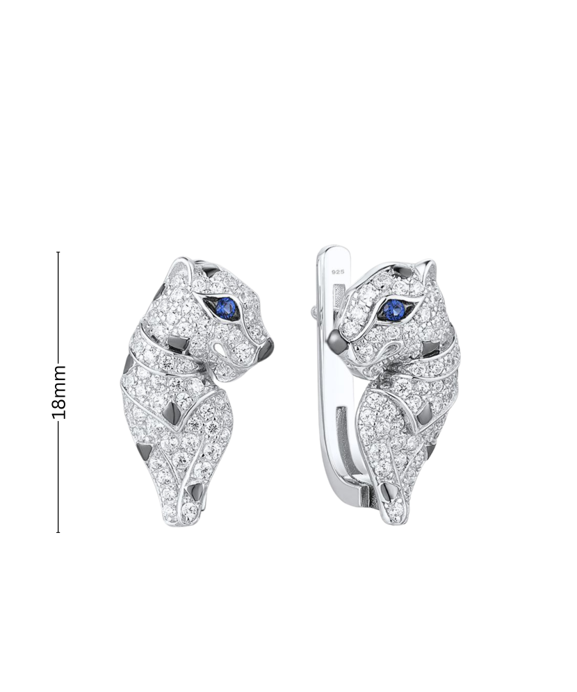 Sidabriniai auskarai su cirkoniais