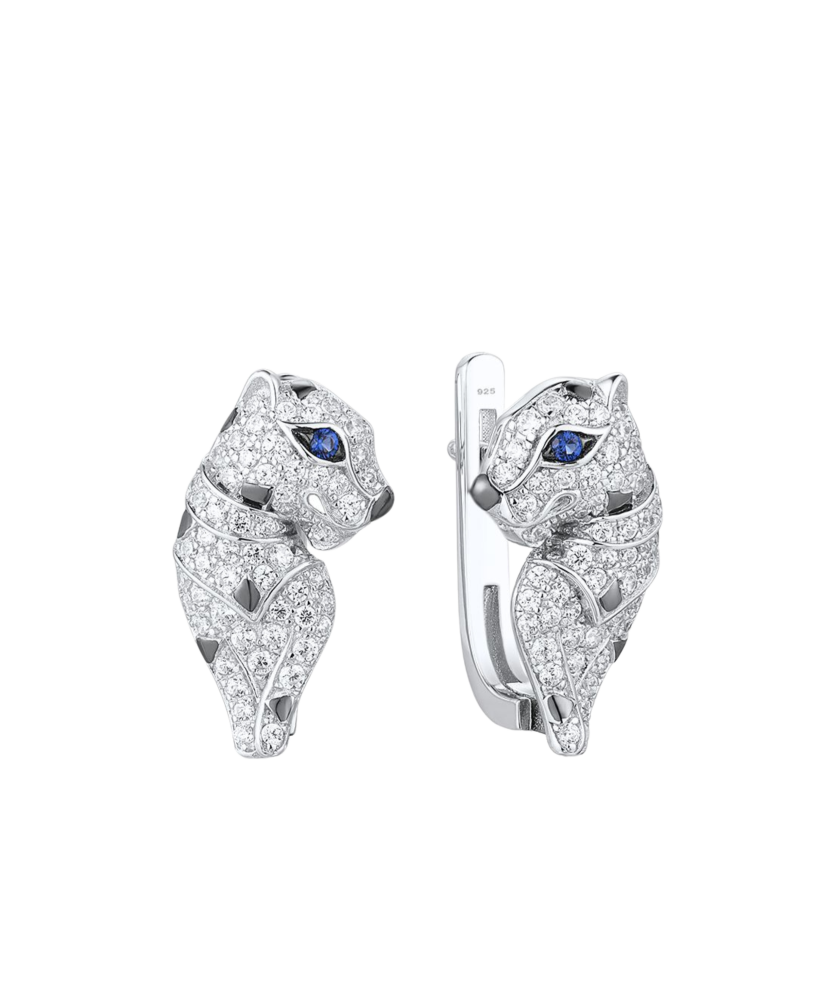 Sidabriniai auskarai su cirkoniais