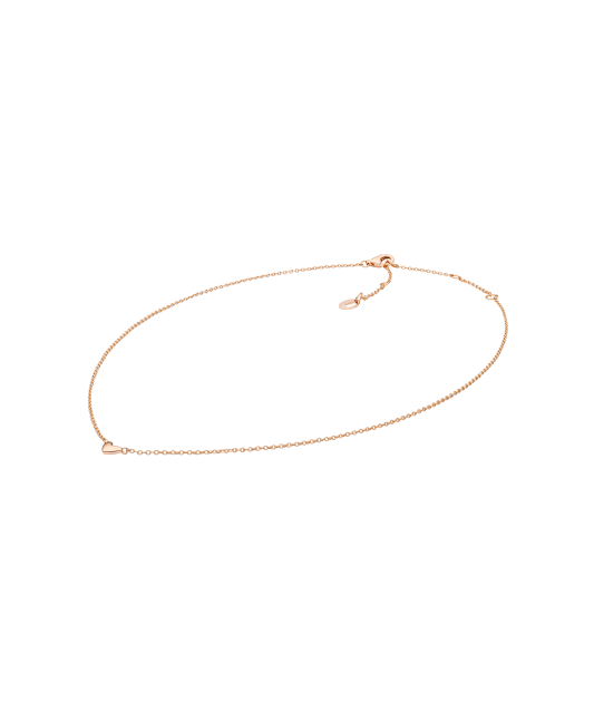 Paauksuota Sidabrinė grandinėlė su pakabuku "Širdelė"